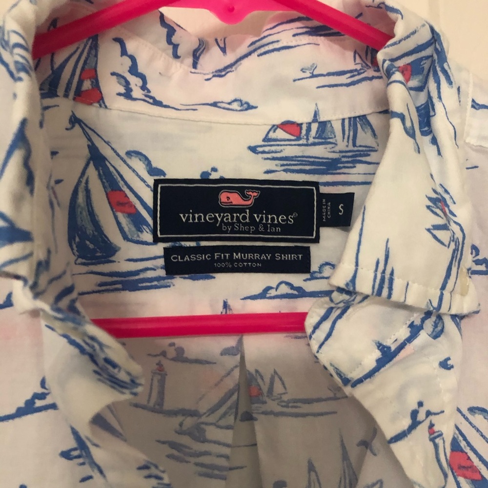 VINEYARD VINES |  Sailboat Fit Button-Down Shirt - Picture 4 of 5
